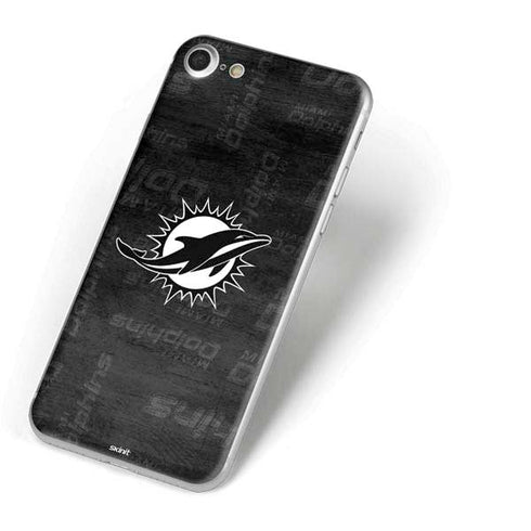 NFL Miami Dolphins Black & White iPhone 8 Skin