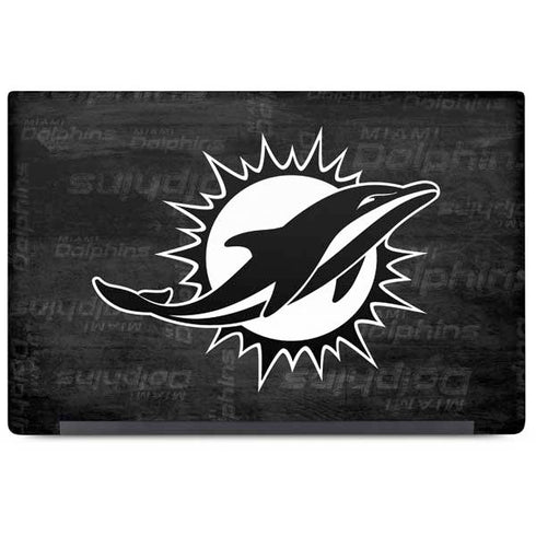 NFL Miami Dolphins Black & White Dell Latitude Skin