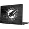 NFL Miami Dolphins Black & White Apple MacBook Pro 14-inch Skin
