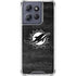 NFL Miami Dolphins Black & White Moto G 5G (2025) Clear Case