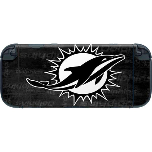 NFL Miami Dolphins Black & White Nintendo Switch 2 (2025) with Joy-Con Skin