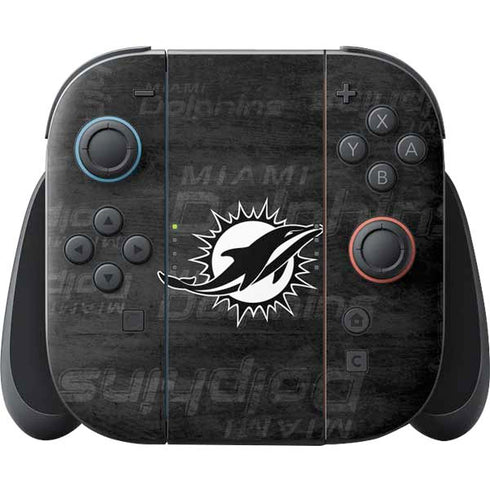 NFL Miami Dolphins Black & White Nintendo Skins