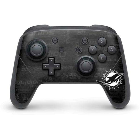 NFL Miami Dolphins Black & White Nintendo Skins