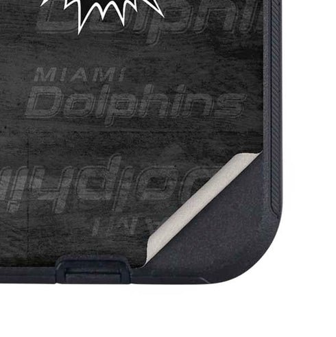 NFL Miami Dolphins Black & White Otterbox Defender iPhone Skin