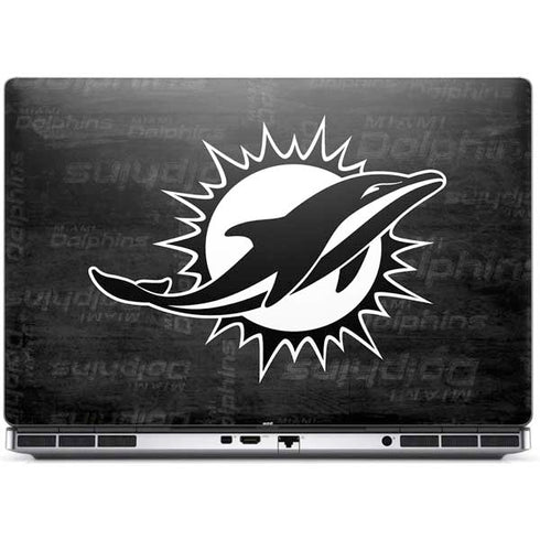 NFL Miami Dolphins Black & White Dell Precision Skin