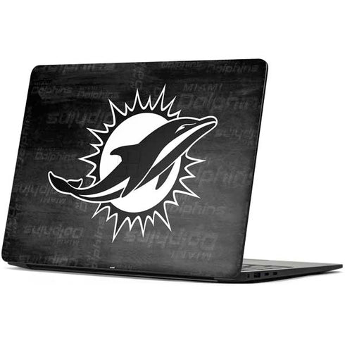 NFL Miami Dolphins Black & White Surface Laptop 7 13.8in Skin