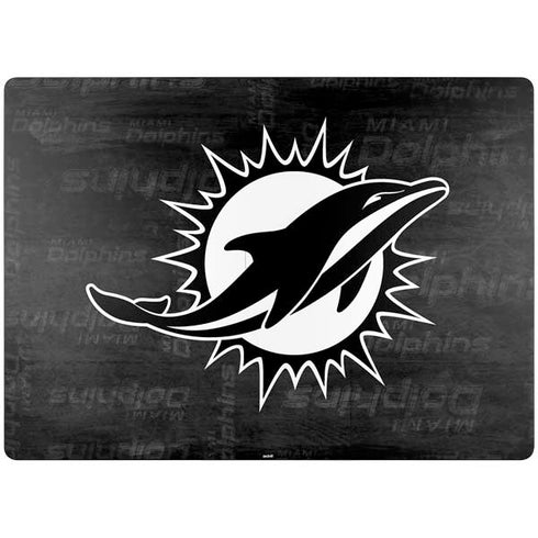 NFL Miami Dolphins Black & White Surface Laptop 7 13.8in Skin