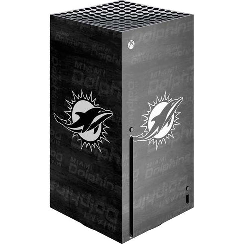 NFL Miami Dolphins Black & White Xbox Series X Skins