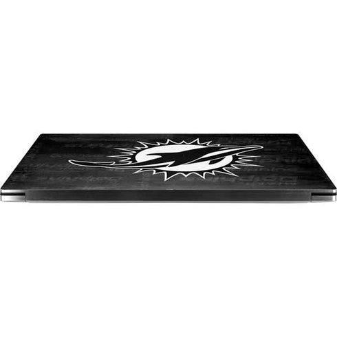 NFL Miami Dolphins Black & White Dell XPS Skin