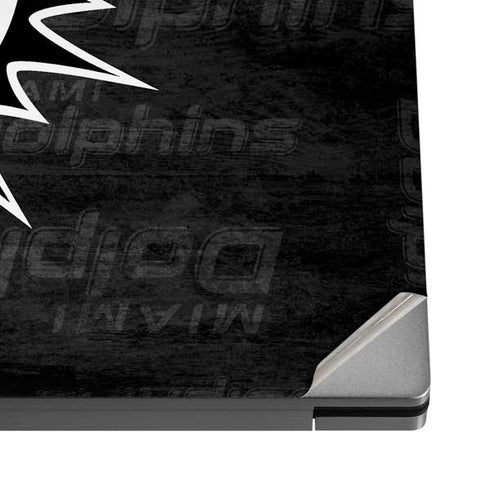 NFL Miami Dolphins Black & White Dell XPS Skin