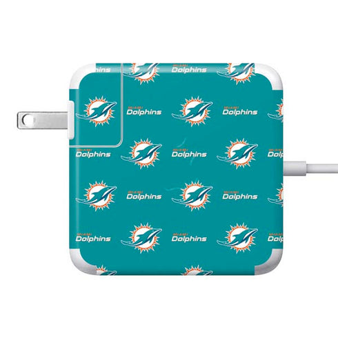 NFL Miami Dolphins Blitz Series 85W Power Adapter (15 and 17 inch MacBook Pro Charger) Skin