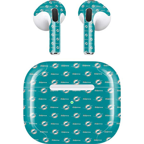 NFL Miami Dolphins Blitz Series Apple AirPods (3rd Gen 2021) Skin