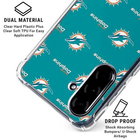 NFL Miami Dolphins Blitz Series Galaxy A36 5G Clear Case
