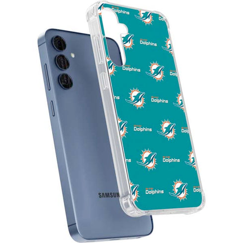 NFL Miami Dolphins Blitz Series Galaxy A55 5G Clear Case