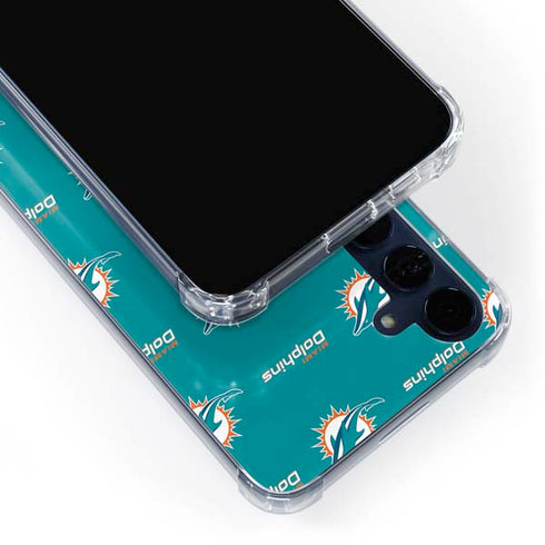 NFL Miami Dolphins Blitz Series Galaxy A55 5G Clear Case