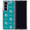 NFL Miami Dolphins Blitz Series Galaxy Z Fold5 5G Clear Case