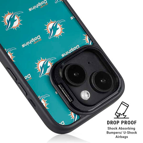 NFL Miami Dolphins Blitz Series iPhone 15 Kickstand Case