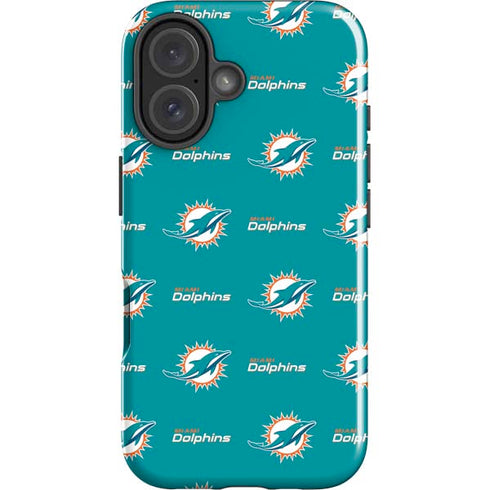 NFL Miami Dolphins Blitz Series iPhone 16 Plus Impact Case