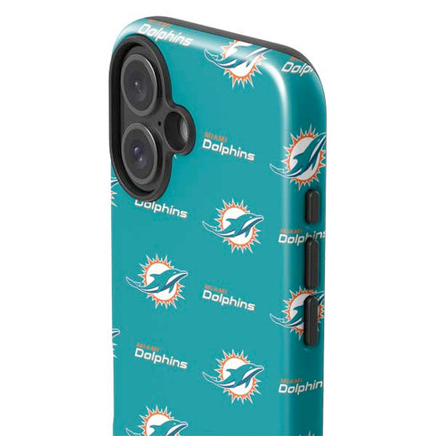 NFL Miami Dolphins Blitz Series iPhone 16 Plus Impact Case