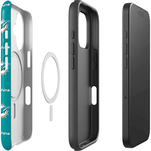 NFL Miami Dolphins Blitz Series iPhone 16 Plus Magsafe Impact Case