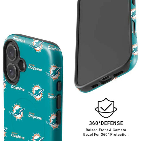 NFL Miami Dolphins Blitz Series iPhone 16 Plus Magsafe Impact Case