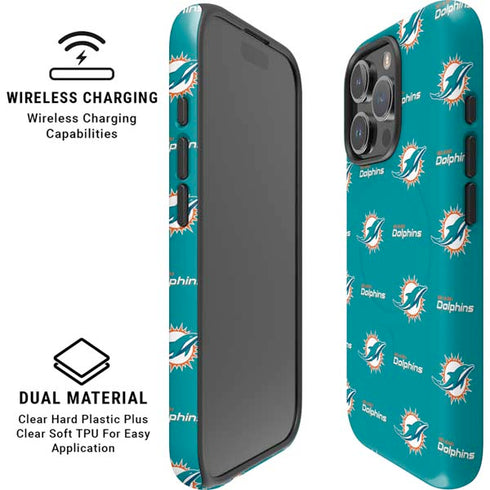NFL Miami Dolphins Blitz Series iPhone 16 Pro Max Magsafe Impact Case