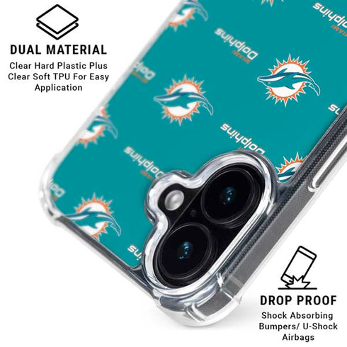 NFL Miami Dolphins Blitz Series iPhone 17 Clear Case