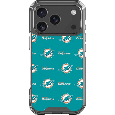 NFL Miami Dolphins Blitz Series iPhone 18 Pro Clear Case