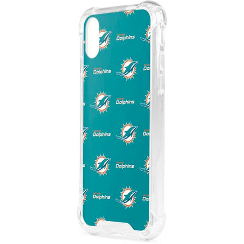 NFL Miami Dolphins Blitz Series iPhone XS Clear Case