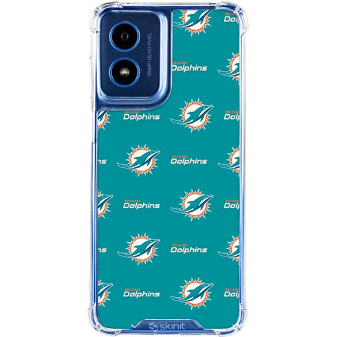 NFL Miami Dolphins Blitz Series Moto G 5G (2024) Clear Case