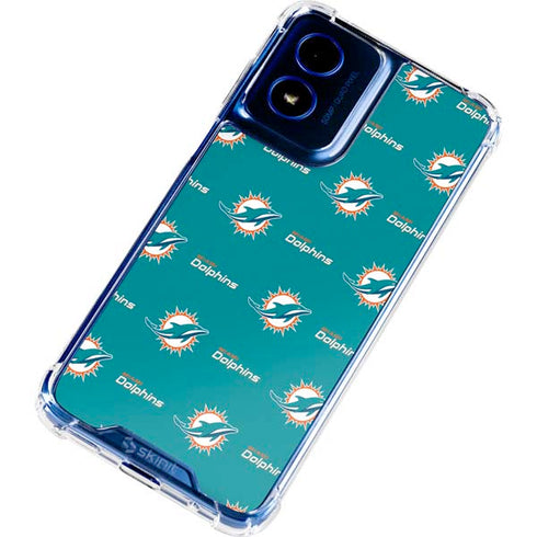 NFL Miami Dolphins Blitz Series Moto G 5G (2024) Clear Case
