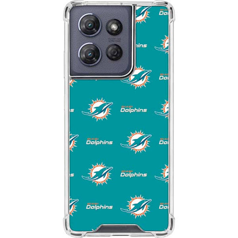 NFL Miami Dolphins Blitz Series Moto G Play 5G (2025) Clear Case