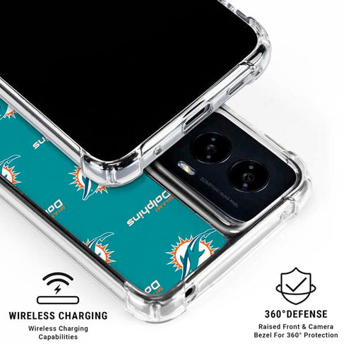 NFL Miami Dolphins Blitz Series Moto G Power 5G (2024) Clear Case
