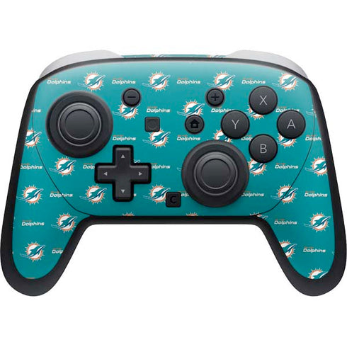 NFL Miami Dolphins Blitz Series Nintendo Switch 2 (2025) Pro Controller Skin