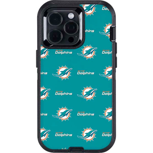 NFL Miami Dolphins Blitz Series Otterbox Defender iPhone Skin