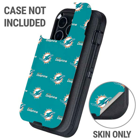 NFL Miami Dolphins Blitz Series Otterbox Defender iPhone Skin