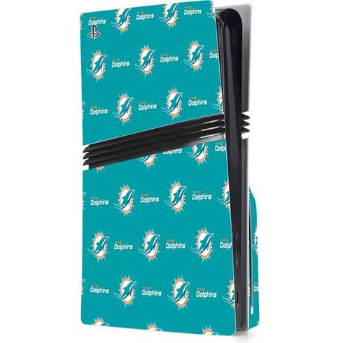 NFL Miami Dolphins Blitz Series PS5 Pro Disk Console Skin