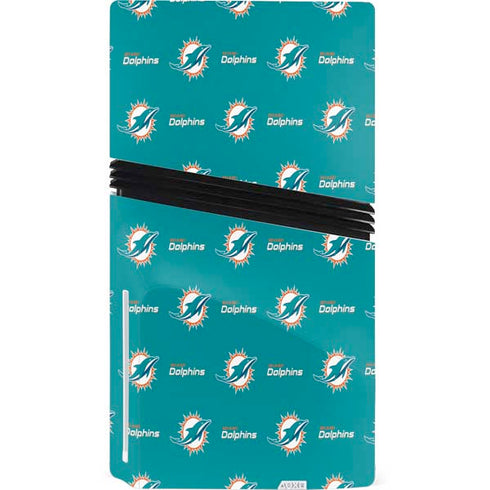 NFL Miami Dolphins Blitz Series PS5 Pro Disk Console Skin