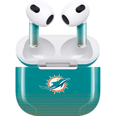 NFL Miami Dolphins Breakaway Apple AirPods (3rd Gen 2021) Skin