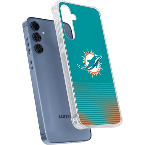 NFL Miami Dolphins Breakaway Galaxy A55 5G Clear Case