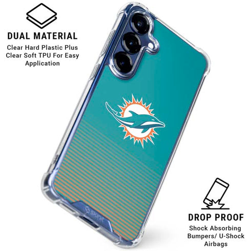 NFL Miami Dolphins Breakaway Galaxy S25 Plus Clear Case