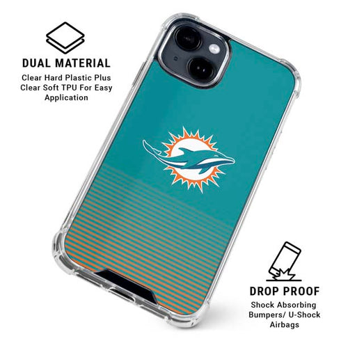 NFL Miami Dolphins Breakaway iPhone 15 Clear Case