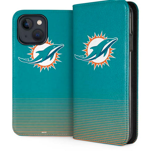 NFL Miami Dolphins Breakaway iPhone 15 Plus Folio Case