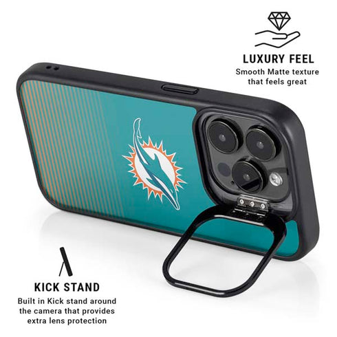NFL Miami Dolphins Breakaway iPhone 15 Pro Max Kickstand Case