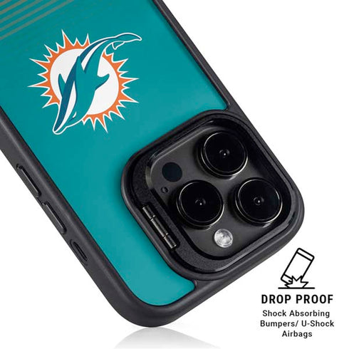 NFL Miami Dolphins Breakaway iPhone 15 Pro Max Kickstand Case
