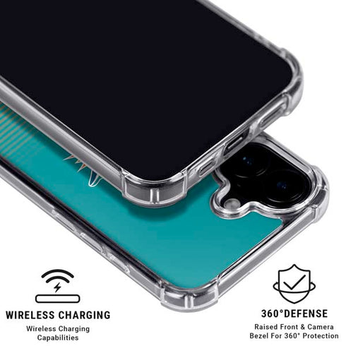 NFL Miami Dolphins Breakaway iPhone 16 Clear Case