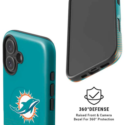 NFL Miami Dolphins Breakaway iPhone 16 Magsafe Impact Case