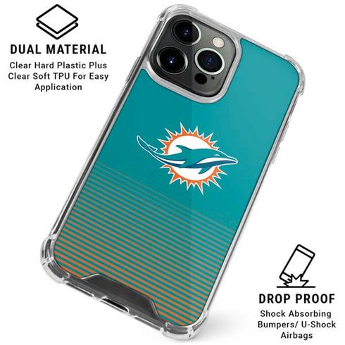 NFL Miami Dolphins Breakaway iPhone 16 Pro Max Clear Case