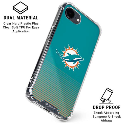 NFL Miami Dolphins Breakaway iPhone 16e Clear Case