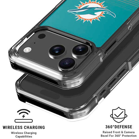 NFL Miami Dolphins Breakaway iPhone 18 Pro Clear Case